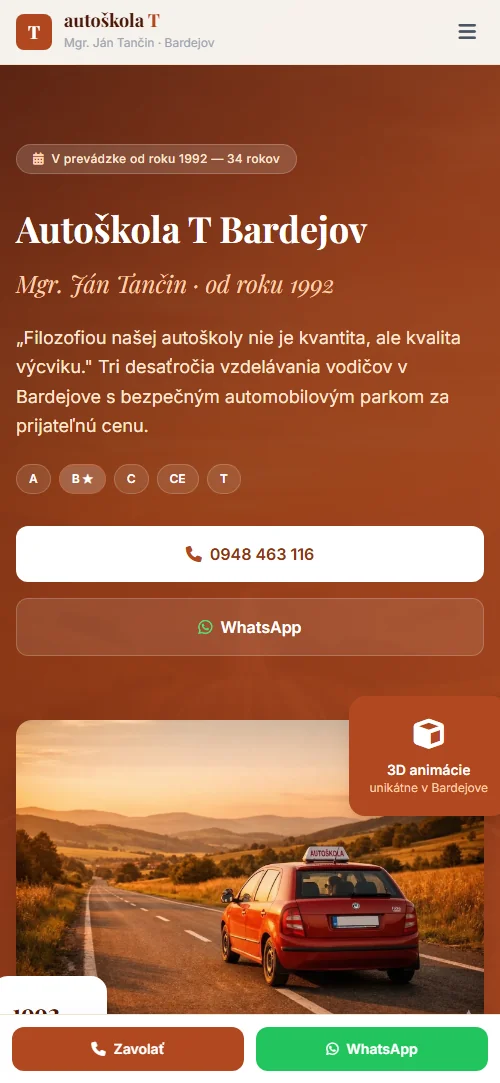 Autoškola T mobilná verzia